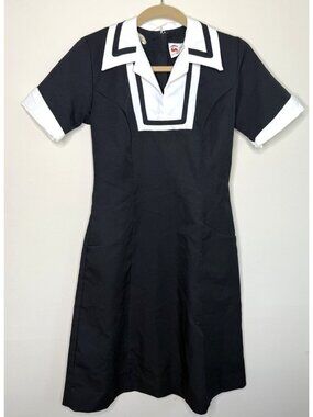 Vintage 70s Angelica Nurse Dress Uniform Womens 10 USA